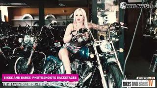 Bikes And Babes TV - Photoshoot backstages - 3 Czech female stars compilation 2022
